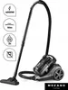 A vacuum cleaner is shown against a white background with feature icons on the left. Podgląd zdjęcia produktu