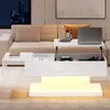 STILVORA Couchtisch 100x50x45cm mit LED-Beleuchtung und Produktbild-Vorschau 2