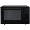 A black Panasonic microwave oven is shown from the front against a white background. Voir les images du produit