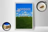 Holzschild Reise 12x18 cm Nordsee Wolken Wiese Schafe Natur Produktbild-Vorschau 2