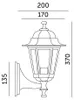 Tuinwandlamp LO4101, 1x E27, IP54, goud, Kobi Productafbeelding-voorbeeld 7
