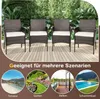 4 Gartenstühlen aus Rattan, Sessel für den Außenbereich mit Produktbild-Vorschau 6