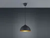 Retro Pendelleuchte dimmbar Ø31cm in schwarz/gold Produktbild-Vorschau 3