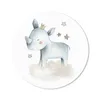 MuchoWow® Mauspad Mousepad Nashorn - Sterne - Wolke 30x30 Produktbild-Vorschau 1