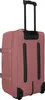The back of a rose-colored rolling suitcase is shown against a white background. Náhled obrázku produktu