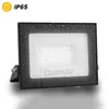 A black LED floodlight with water droplets on its surface, presented on a white background. Produktbild-Vorschau