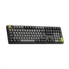 A black and gold wireless gaming keyboard is shown against a white background. Produktbild-Vorschau