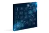 A blue advent calendar with numbered squares and snowflakes. Anteprima dell’immagine prodotto
