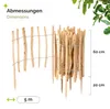 Gartenzaun zum Stecken aus Haselnüsse Zaun Garten Produktbild-Vorschau 2
