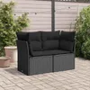 VidaXL 365986, 2 sedadlo/sedadiel, Čierna, 110 kg, 1240 mm, Náhľad obrázku produktu 3