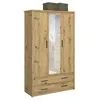 Kondela Airon 3D4S dreitüriger Kleiderschrank mit Spiegel – Produktbild-Vorschau 4