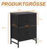 Sweetcrispy 2er Set Nachttische, Nachtschrank Kommode mit 2 Produktbild-Vorschau 7