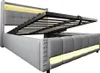Sweiko Lit rembourré 140*200cm, Tête de lit avec étagères Voir les images du produit 7