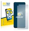 A product package for a screen protector is shown next to a smartphone with the screen protector applied. Produktbild-Vorschau