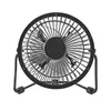A black metal desk fan is shown from the front against a white background. Produktbild-Vorschau