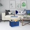 Opvouwbare opbergorganizer met deksel, donkerblauw, set van Productafbeelding-voorbeeld 6