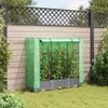 Hochbeet mit Gewächshaus-Aufsatz Rattan-Optik 120x40x123 cm Produktbild-Vorschau 3