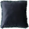 Kissen - 50 x 50 cm - Grün - Schwarz - Polyester - Velours Produktbild-Vorschau 4