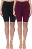 Merry Style Damen Kurze Leggings aus Baumwolle 2 Pack Produktbild-Vorschau 1