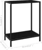 vidaXL Konsolentisch Schwarz 60x35x75 cm Hartglas Produktbild-Vorschau 5