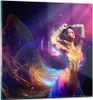 Bilder auf glas - Schönheit Disco Mode Make-up - 30x30cm - Produktbild-Vorschau 1