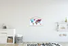 MuchoWow® Textilposter Weltkarte - Trendig - Farbenfroh Produktbild-Vorschau 2