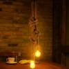 Deckenlampe E27 Jute Seil Hängeleuchte doppelt Loft Boho Produktbild-Vorschau 5