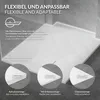 LuxeBath Duschwanne 120x70cm Weiß Extra flache SMC Produktbild-Vorschau 4