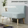 HOMCOM Sofa dwuosobowa, sofa materiałowa, meble do Podgląd zdjęcia produktu 4