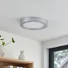 Prios LED-Deckenleuchte Edwina, silber, 25 cm, CCT, IP44 Produktbild-Vorschau 4