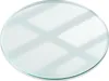 A round glass tabletop with shadows cast on it. Produktbild-Vorschau