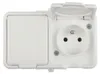 Caja empotrable doble, hermética, de color blanco, IP44, Vista previa de la imagen del producto 1