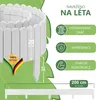 Alpsky bílý dřevěný plot 200 x 20 cm – Flexibilní zahradní Náhled obrázku produktu 4