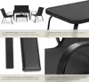 Salon de jardin NORA pour 4 personnes avec table - noir Voir les images du produit 5