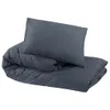 vidaXL Bettwäsche-Set Anthrazit 140x200 cm Leichte Produktbild-Vorschau 7
