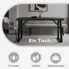 HOMAVO Esstisch 120x60x75 cm – Moderner Ess- & Schreibtisch Produktbild-Vorschau 4