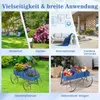 A collage of four images showing different applications of the product, including gardens, living rooms, and porches, along with two images of the product itself. Produktbild-Vorschau