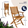 CASARIA® Gartenmöbel Set Wetterfest Klappbar Akazie 5-tlg. Produktbild-Vorschau 7
