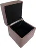 An open storage ottoman with a corduroy exterior. Produktbild-Vorschau