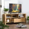 CALICOSY -  Eck-TV-Möbel 1 Schublade Eiche Nachbildung - Produktbild-Vorschau 5