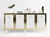 Skye Decor, Bare - Bílá, Zlatá, Skříně do obývacího pokoje, Náhled obrázku produktu 4