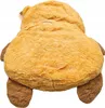 A plush toy capybara is shown from a slightly elevated back view, lying on a white background. Anteprima dell’immagine prodotto