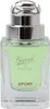 Klare Glasflasche mit grünem Gucci Sport After Shave, silberner Sprühkopf in Chrom-Optik, dezentes Logo „Gucci by Gucci Sport“ aufgedruckt. Voir les images du produit