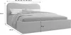 A diagram of a bed with dimensions indicated. Produktbild-Vorschau