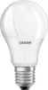 A white LED light bulb with the OSRAM logo on a white background. Produktbild-Vorschau