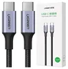 Cavo Usb-C Do Usb-C Ugreen Us316, 100W, 1,5M (Czarny) Anteprima dell’immagine prodotto 1