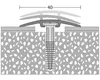 Prinz D.O.S. Übergangsprofil Alu bronze 40 x 1000 mm Produktbild-Vorschau 2