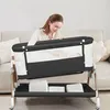 2 in 1 Beistellbett Baby,Bettseitiger Bassinet für Produktbild-Vorschau 7