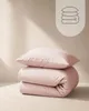 Waschbare Bettdecke HOOMstyle mit Kissenbezug - 140x220cm - Produktbild-Vorschau 3