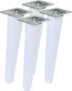 Schräg Buchenbein UNIQ 25 cm mit Montageplatte Weiß 4 Stück Produktbild-Vorschau 1